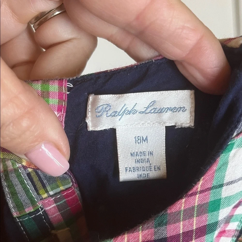 Ralph Lauren Multicolor Plaid Kids Casual Dress size 18 months